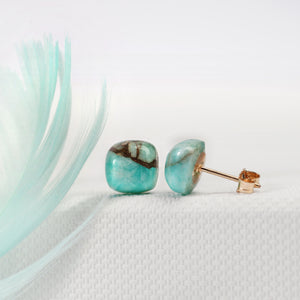 Amazonite Luster Studs