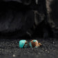 Amazonite Luster Studs