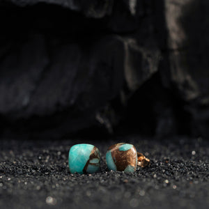 Amazonite Luster Studs