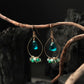 Emerald Dream Charm Hoops