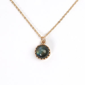 Mystic Labradorite Pendant Necklace