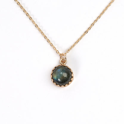 Mystic Labradorite Pendant Necklace